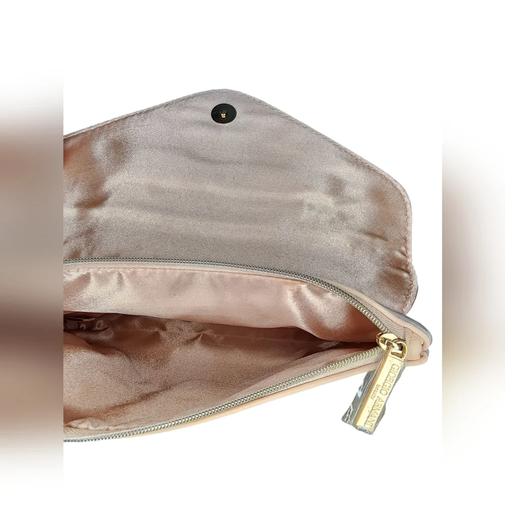 GIORGIO ARMANI blush pink makeup/toiletries pouch/bag